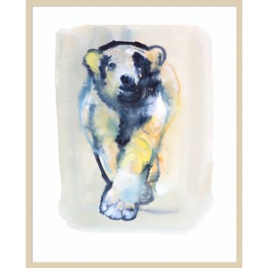33" x 41" Fearless Bear by Mark Adlington Wood Framed Wall Art Print - Amanti Art: Vertical Lithograph, Acrylic, Hardwood Frame - 1 of 4