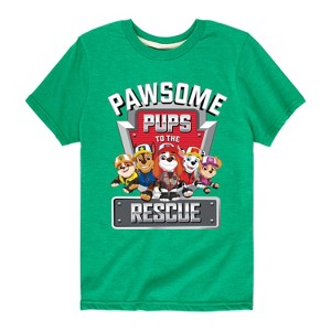 Boys' - Paw Patrol - Pawsome Pups To The Rescue Short Sleeve Graphic T-Shirt - 1 of 4