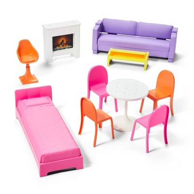 barbie dream house with furniture