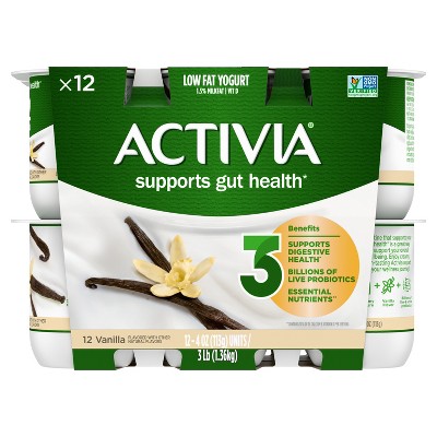 Activia Low Fat Probiotic Vanilla Yogurt - 12ct/4oz Cups_2