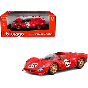Ferrari 330 P4 #23 "Ferrari S.P.A." Winner "24 Hours of Daytona" (1967) "Racing" Series 1/24 Diecast Model Car by Bburago - 1 of 4