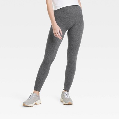 A New Day Women s High Waisted Seamless Fleece Lined Cotton Leggings