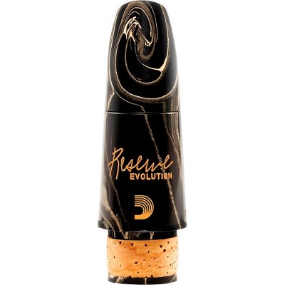 D'Addario Woodwinds Reserve Evolution Clarinet Marble Mouthpiece 1.08 mm Black