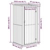 vidaXL Storage Shed - Galvanized Steel Anthracite Garage Tool House - Lockable Door - Weatherproof Garden Shelter - 4 of 4