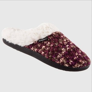 Isotoner Women's Sweater Knit Amanda Hoodback Slippers - 1 of 4