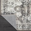Vintage Boho Area Rug Distressed Medallion Accent Rugs for Living Room Bedroom, Low Pile Stain-Resistant - 4 of 4