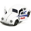 1959 Volkswagen Beetle Holt White w/Blue Graphics & Boxing Gloves Accessory "Punch Buggy" Series 1/32 Diecast Model Car by Jada - 3 of 4