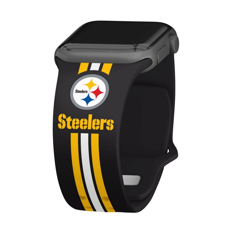 NFL Pittsburgh Steelers Wordmark HD Apple Watch Band, 1 of 4