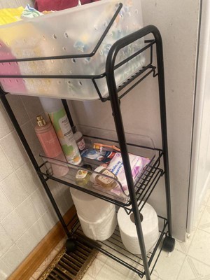 Bathroom Storage Cart Black - Room Essentials™ : Target