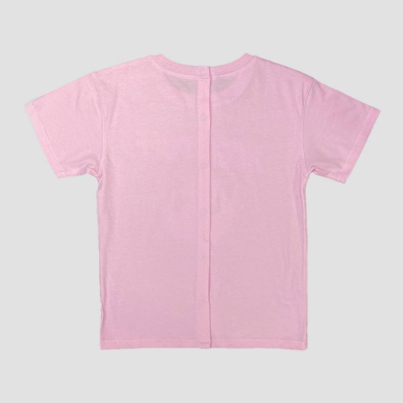 Girls' Pokemon Jigglypuff Adaptive Short Sleeve Graphic T-Shirt - Pink, 2 of 4
