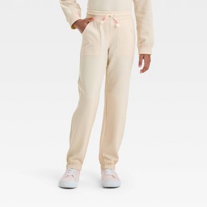 Girls' French Terry Jogger Pants - Cat & Jack™ - 1 of 3
