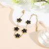 Four Leaf Clover Bracelet for Women 18K Gold Plated Stainless Steel Lucky 4 Leaf Gold Link Bracelet Jewelry Gift for Women - 3 of 4