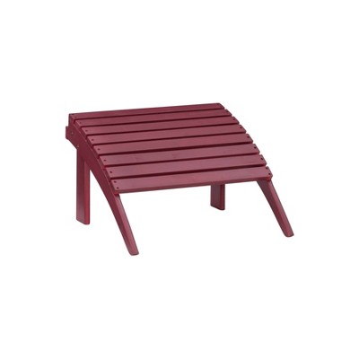 Adirondack Ottoman Red - Linon