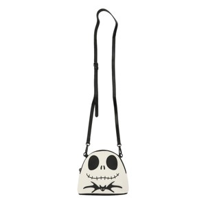 Nightmare Before Christmas Jack Skellington Character Head White 7.75" Dome Crossbody Bag - 1 of 4