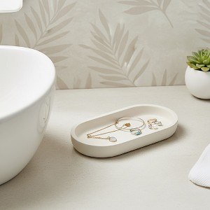 Evideco French Home Goods Oval Bathroom Tray - 1 of 4