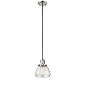 Fulton - 1 Light Stem Hung Mini Pendant In Industrial Style-9 Inches Tall and 7 Inches Wide - 1 of 1
