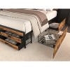 Sapphtopaz Metal Platform Bed Frame with 8 Storage Drawers, Stable Noise-Free Design for Space-Saving Bedrooms, Adults & Families - 2 of 4