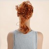 Unique Bargains Women's Nature Long Hair Wig Hair Clip 9.84inch Orange 1 Pc - 3 of 4