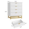 3/4/5 Drawer Dresser for Bedroom, Modern Dressers with Gold Metal Handles for Living Room, Hallway, Entryway - 2 of 4