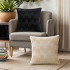 REGALWOVEN Solid Boho Decorative Throw Pillow Covers for Sofa Bed Living Room Home Decor 18 x 18 Inch 2 Pcs - 4 of 4