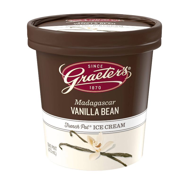 Graeter&#39;s Madagascar Vanilla Bean Ice Cream - 16oz, 1 of 5