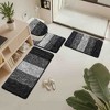 BAGOKIE Ultra Soft 4-Piece Microfiber Bathroom Rug Set - 2 of 4