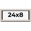 PosterPalooza | Panoramic Minimalist Shadow Box Silver Picture Frame - UV Acrylic, Backing, Hanging Hardware - 2 of 4