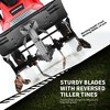 Costway 17-Inch 13.5 Amp Corded Electric Tiller and Cultivator 9'' Tilling Depth Red - 2 of 4
