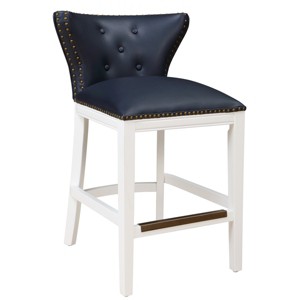 GlasFlength Accent Chairs Elegant Armless Chair Modern Side Chair Swivel Accent Chair Framed Chair for Living Room, Blue, 23"*18"*33.75" - 1 of 4