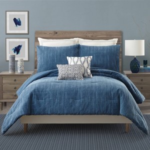 Full/Queen 3pc Rhapsody Comforter Set Blue - Ayesha Curry