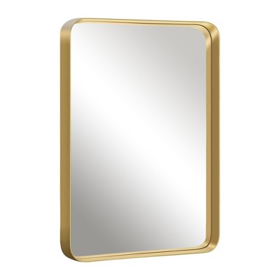Dovelina Wall Mounted Mirror Rectangle Metal Framed Bathroom Vanity Mirror