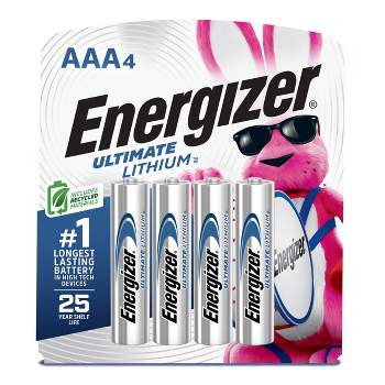 Energizer Ultimate Lithium AAA Batteries - 4pk Lithium Battery