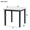 NicBex 5 Piece Dining Table Set with Faux Marble Top for 4 Kitchen Rectangle Table Set with 4 Nailhead Trims Side Chairs for Dining Room - 3 of 4