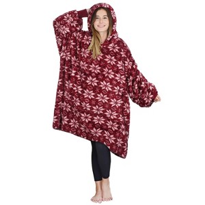 Tirrinia Oversized Wearable Blanket Sweatshirt, Warm Gifts for Womens Mens - 1 of 4