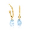 Ross-Simons Interchangeable Jewelry Set: 8.00ct. t.w. Multi-Gemstone C-Hoop Drop Earrings in 14kt Yellow Gold - 4 of 4