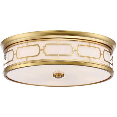 Minka Lavery Flush Mount 20" Wide Liberty Gold Drum LED Ceiling Light