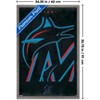 Trends International MLB Miami Marlins - Logo 25 Framed Wall Poster Prints - 3 of 4