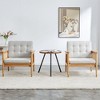 Hard Wood Modern Sofa with Minimalist High Rebound Sponge Decoration Sofa Cushion for Living Room Bedroom - 3 of 4