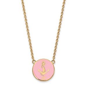 Black Bow Jewelry 14k Yellow Gold Plated Sterling Silver Delta Gamma Greek Life Necklace 18 Inch - 1 of 4