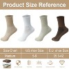 MaseiKar Pilates Socks for Women with Non Slip Grippers, Yoga Crew Socks for Barre Hospital Sticky Slipper Socks 4 Pairs - 3 of 4