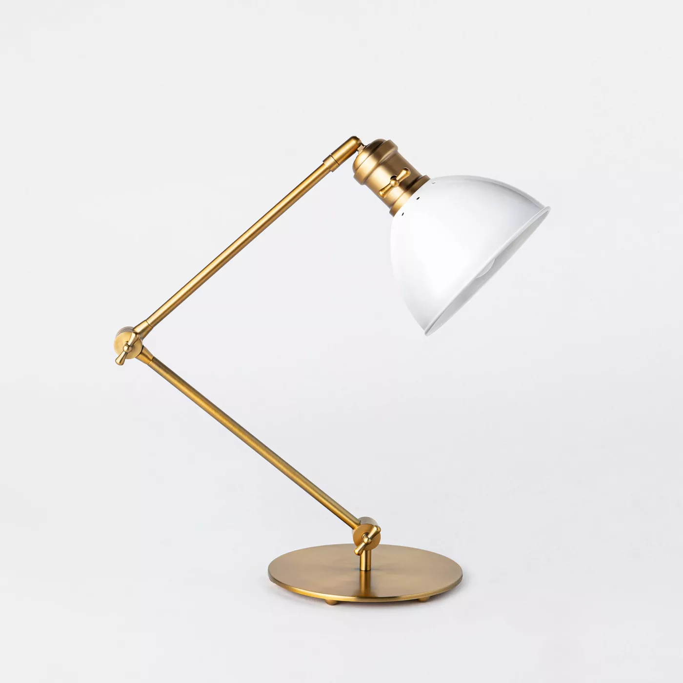 Metal Task Lamp Antique Brass (Includes LED Light Bulb) - Threshold™ designed with Studio McGee - image 1 of 8
