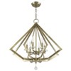 Livex Lighting Diamond 6 - Light Chandelier in  Antique Brass - 3 of 4