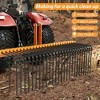 60“ Pine Straw Rake, 3 Point Hitch Landscape Rake Attaches to Cat 0 Cat 1, Durable Powder Coated Steel Spring Landscape Rake for Tractor - 4 of 4