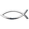 Dicksons, Large Silver Chrome Christian Jesus Fish Symbol, for Car, Vehicle, Truck, Van, Super Adhesive, All Weather, Inspirational Bumper, Easy Peel - 3 of 4