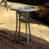 Smart Solar 28.3" Perello Solar Bird Bath Gray - 3 of 4