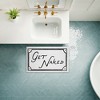 Stupell Industries Get Naked Funny Phrase Printed Plush Bath Mat And Bath Rug, Design By Lettered And Lined, 18"X30" - 3 of 4