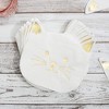 Blue Panda 50-Pack Cat Party Napkins, White Kitten Disposable Paper Napkins for Themed Birthday Supplies, 6.5" - 2 of 4