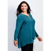 Avenue Women's Plus Size Fantasia Overlay Chain Tunic - 4 of 4