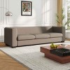 Modern 3 Seater Sofa for Living Room, Multi-Use Couch with Cup Holders and USB Ports, Solid Wood Frame Sofa with Plush Cushions-Baofuwish - 2 of 4