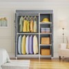 VIPEK V7C Basic Garment Rack with Cover Portable Closets Heavy Duty Clothes Rack, Black Rack with Cover - 4 of 4